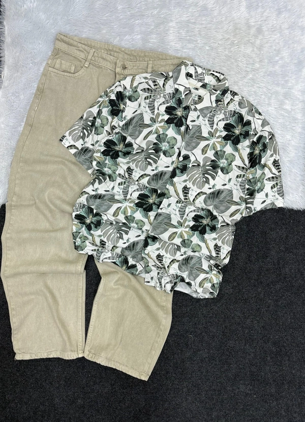 Five Sleeve Shirt + Baggy Jeans Combo (XL)