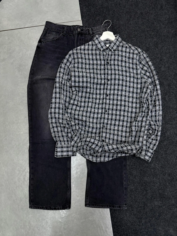 Full Sleeve Shirt + Baggy Jeans Combo (M,L)