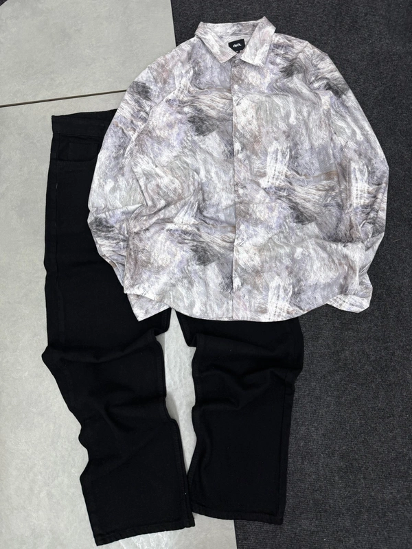 Full Sleeve Shirt + Baggy Combo (M)