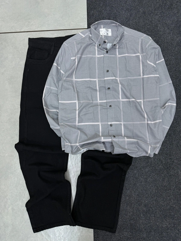Full Sleeve Shirt + Baggy Jean Combo (M)