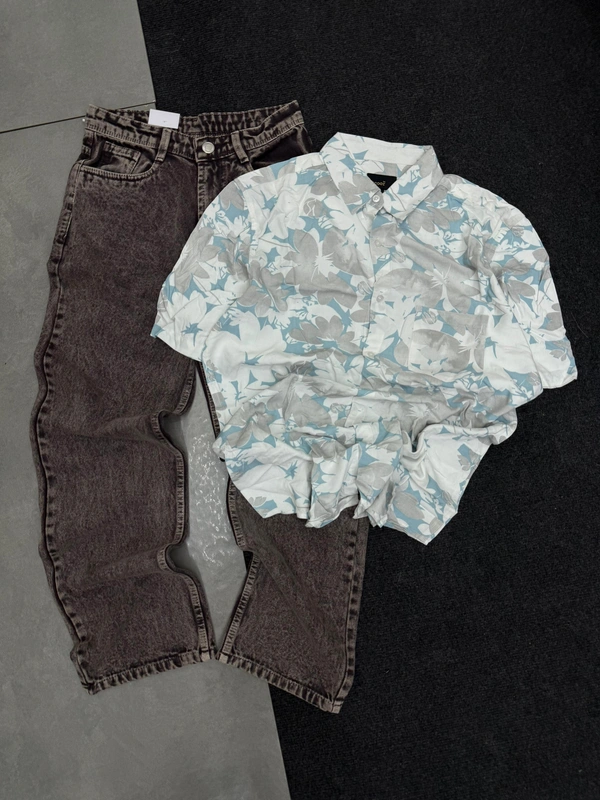 Five Sleeve Shirt + Cloud Wash baggy (XL)
