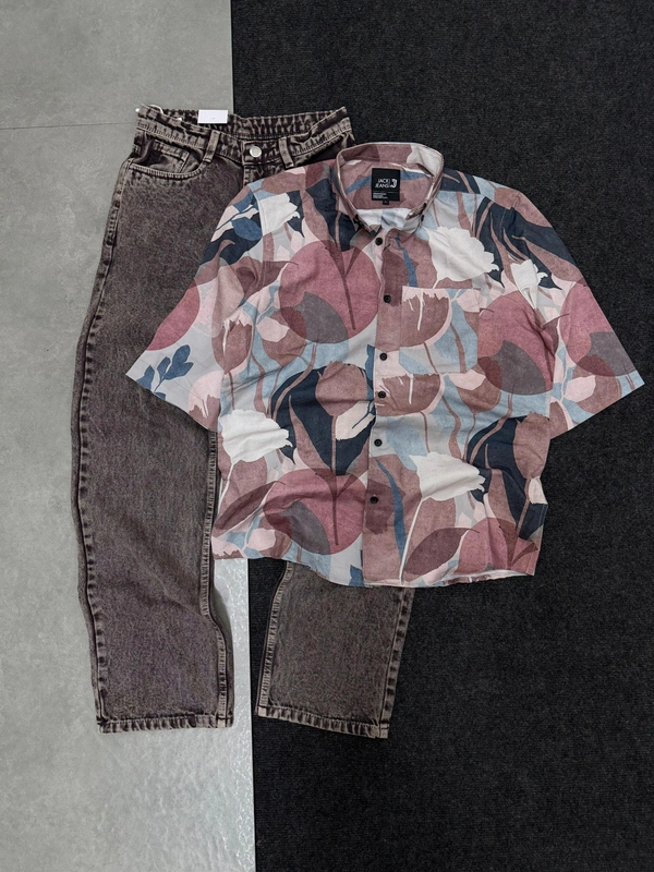Five Sleeve Shirt + Cloud Wash Baggy Combo (XL)