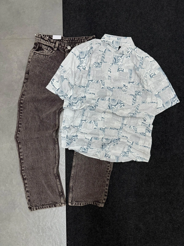 Five Sleeve Shirt + Cloud Wash Baggy Combo (XL)