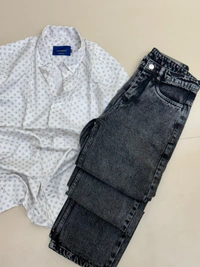 Full Sleeve Shirt + Baggy Jeans combo (M,L,XL)