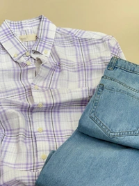 Full Sleeve Shirt + Baggy Jeans combo (M)