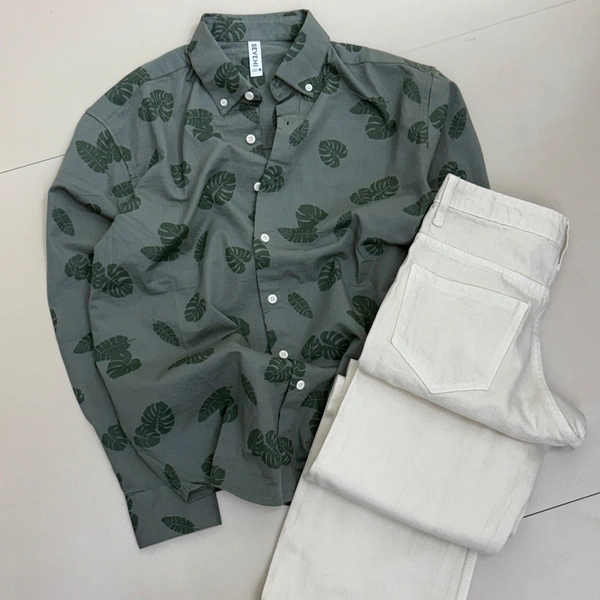 Full Sleeve Shirt + Baggy Jeans combo (L)