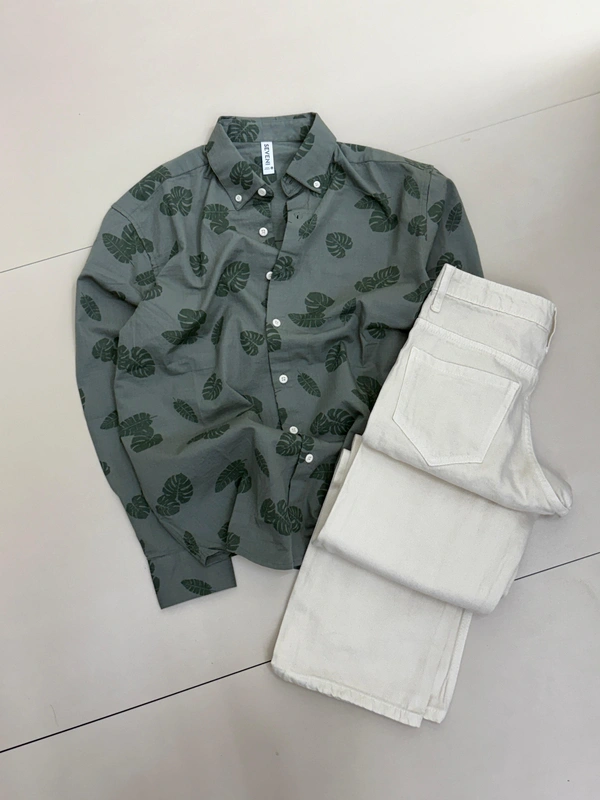 Full Sleeve Shirt + Baggy Jeans combo (L)