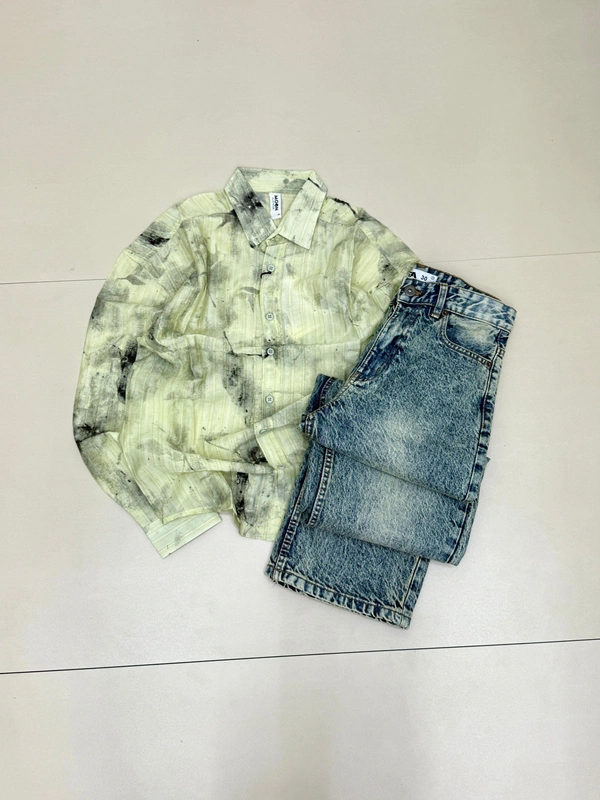 Imported Full Sleeve Shirt + Baggy Jeans Combo (S,M,L,XL)