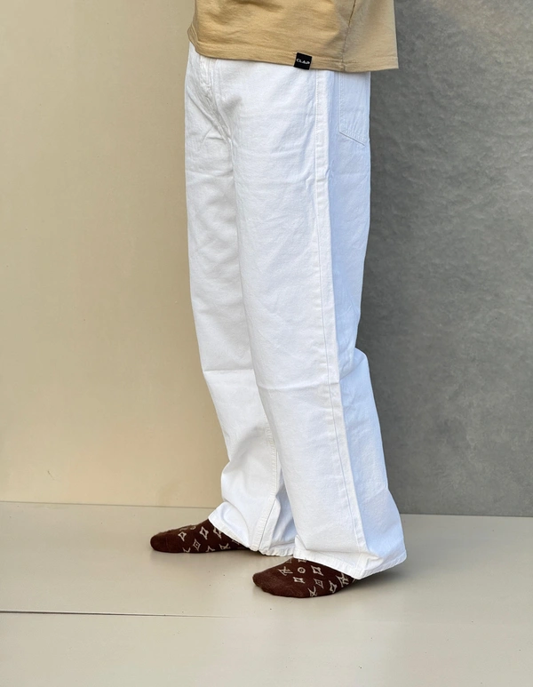 White Baggy Jean Big Size (38,40,42) 