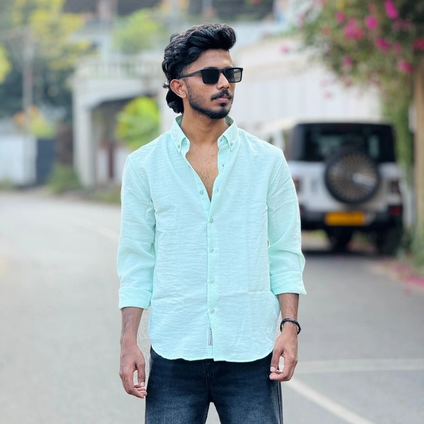 Linen Plain Shirts (M,XL)