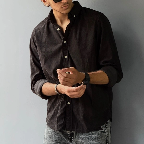 Full Sleeve Plain Shirt (S,M,L,XL)