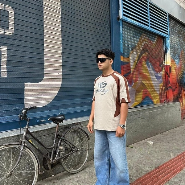 Oversized Premium Metallic Tshirt (S,M,L)