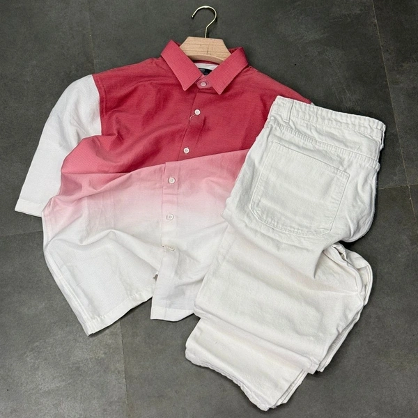 Half Sleeve Shirt +Baggy Jean (S,L) (30,34)