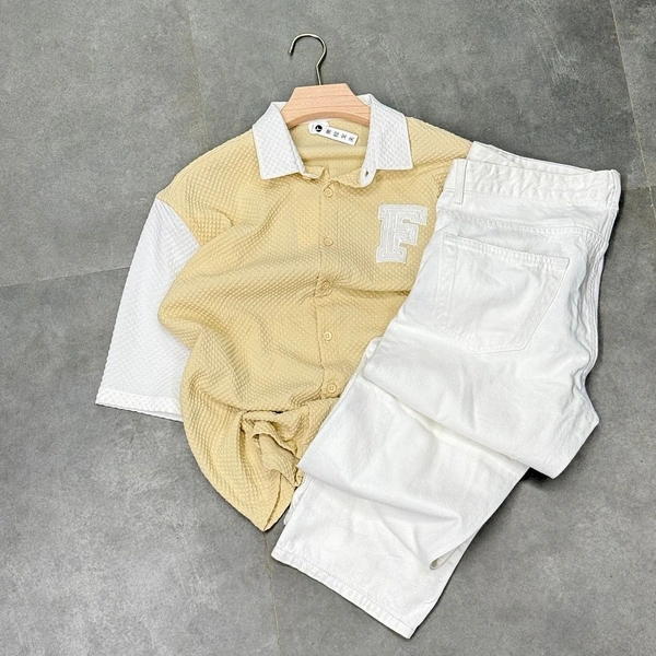 Half Sleeve Shirt +Baggy Jean (L) (34)