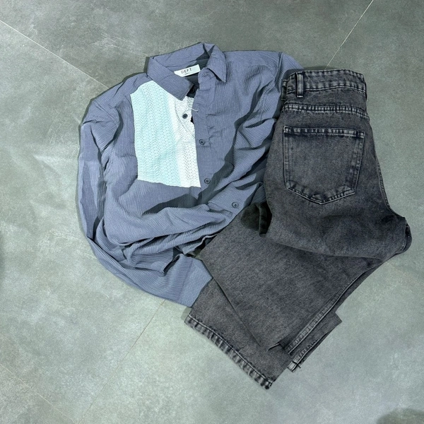 Full Sleeve Shirt +Baggy Jean (XS) (28,30)