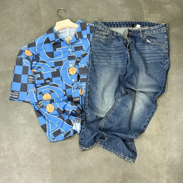 Full Sleeve Shirt + Baggy Jean (L) (34)