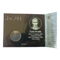 2009 Louis Braille 2 Rupees UNC Set  - Hyderabad