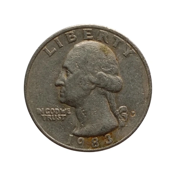 USA Quarter Dollar Coin - 1983