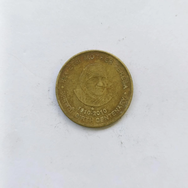 2010 5 Rupees Coin (Mother Teresa - Birth Centenary)