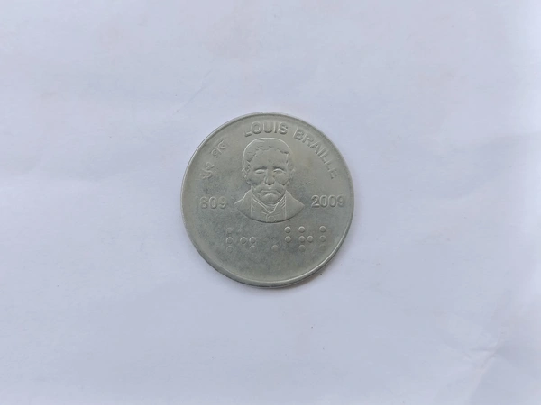 2009 Louis Braille 2 Rupees Coin
