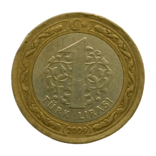 2009 Turkey 1 Lira Coin