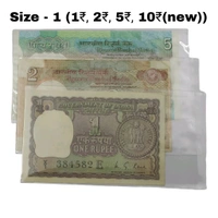Banknote Sleeves Set of 3 Different Sizes - Each 50 Sleeves in 1 Pack