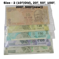 Banknote Sleeves Set of 3 Different Sizes - Each 50 Sleeves in 1 Pack
