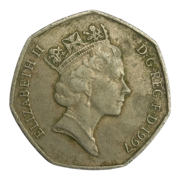 1997 U.K. 50 Pence Coin