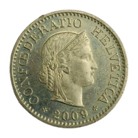 2009 Switzerland 10 Rappen Coin