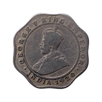 1920 4 Annas Coin (George 5th King) - Calcutta