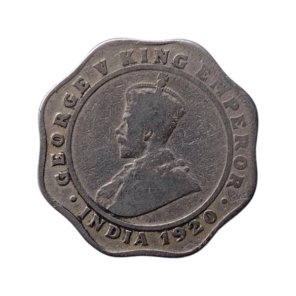 1920 4 Annas Coin (George 5th King) - Calcutta