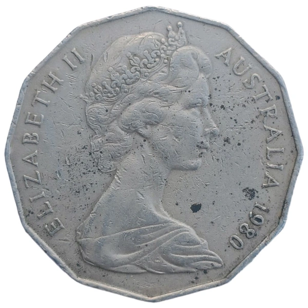 1980 Australia 50 Cents Coin