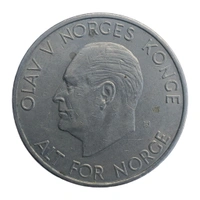 1973 Norway 5 Kroner Coin 