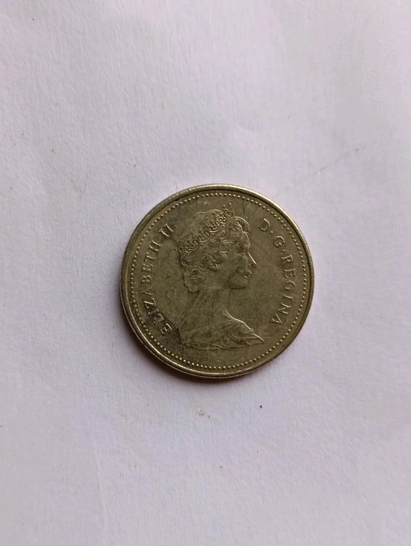 1985 Canada 5 Cents Coin 