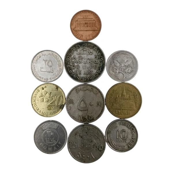 10 Different Foreign Countries Coins Collection #005