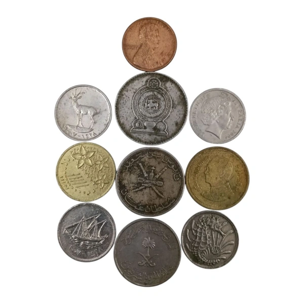 10 Different Foreign Countries Coins Collection #005