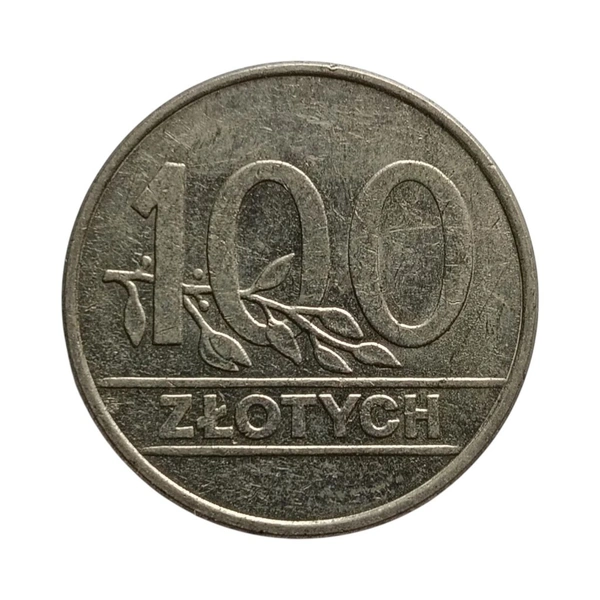 1990 Poland 100 Zlotys Coin