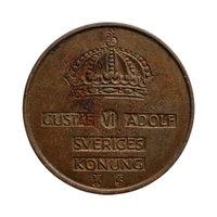 1958 Sweden 5 Ore Coin