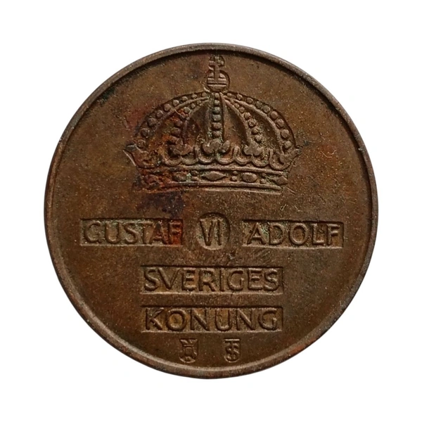1958 Sweden 5 Ore Coin
