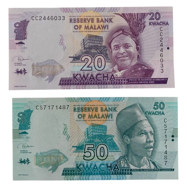 Malawi 2 Different - UNC Notes Set