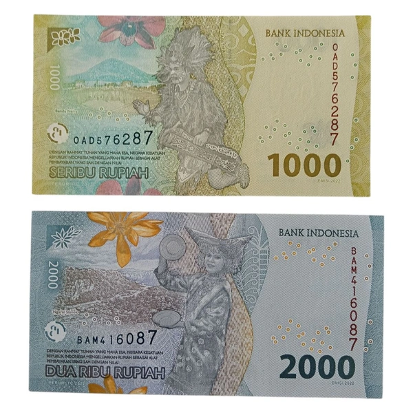 Indonesia 2 Different - UNC Notes Set