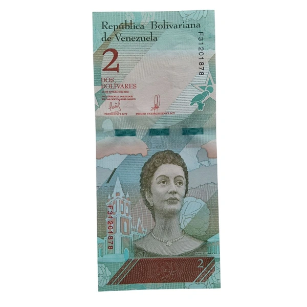 2018 Venezuela 2 Bolivars UNC Note 