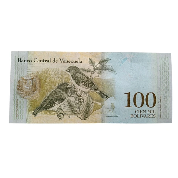 2017 Venezuela 100000 Bolivars UNC note 
