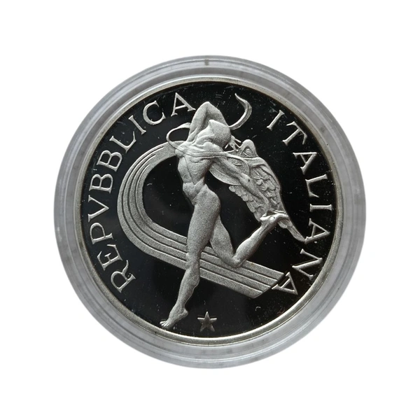 1987 Italy 500 Lire - World Athletic Championship - Silver Proof Coin with Premium Packing 