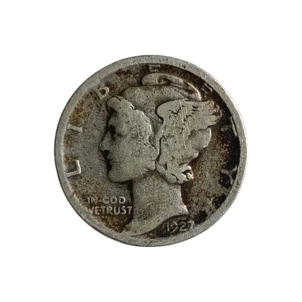 USA 1 Dime - Silver Coin  - 1927