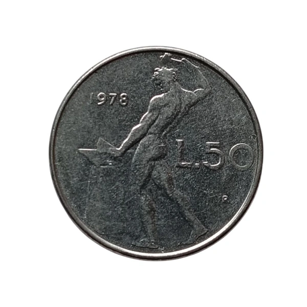 1978 Italy 50 Lire Coin