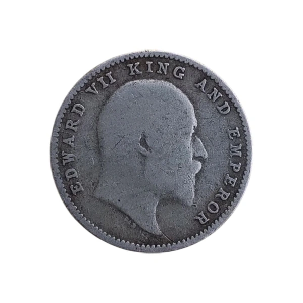 2 Annas Silver Coin - Edward 7th King  - 1903