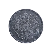 Finland 25 Pennia Silver Coin - 1909