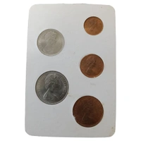 Britain's First Decimal Coins Set of 5 UNC coins (1968 & 1971)