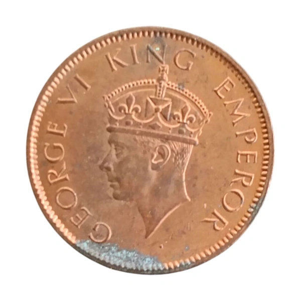 One Quarter Anna UNC coin - George 6th King  - 1940